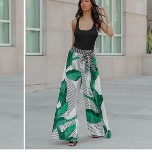 CURACAO PALAZZO PALM PANTS VICI DOLLS